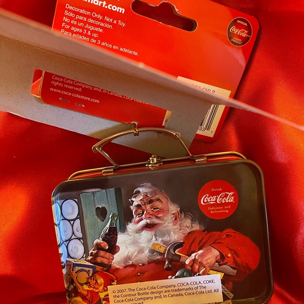 Four/set 2007 Coca-Cola Santa Hanging Ornament and Gift Card Holder. NWT. - Picture 3 of 9